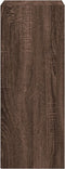 vidaXL - Boekenkast - 40x30x77 - cm - bewerkt - hout - bruin - eikenkleurig