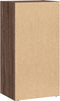 vidaXL - Boekenkast - 40x30x77 - cm - bewerkt - hout - bruin - eikenkleurig