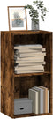 vidaXL - Boekenkast - 40x30x77 - cm - bewerkt - hout - gerookt - eikenkleurig