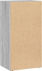 vidaXL - Boekenkast - 40x30x77 - cm - bewerkt - hout - grijs - sonoma - eikenkleurig