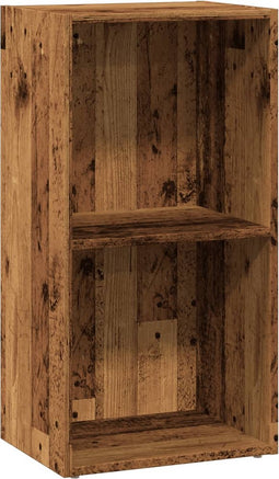 vidaXL - Boekenkast - 40x30x77 - cm - bewerkt - hout - oud - houtkleurig