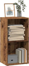vidaXL - Boekenkast - 40x30x77 - cm - bewerkt - hout - oud - houtkleurig