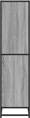 vidaXL - Boekenkast - 40x35x139 - cm - bewerkt - hout - grijs - sonoma - eikenkleurig