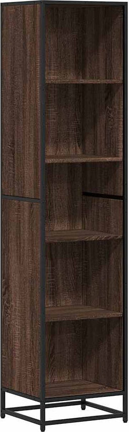 vidaXL - Boekenkast - 40x35x170,5 - cm - bewerkt - hout - bruin - eikenkleur