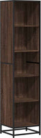 vidaXL - Boekenkast - 40x35x170,5 - cm - bewerkt - hout - bruin - eikenkleur