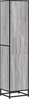 vidaXL - Boekenkast - 40x35x170,5 - cm - bewerkt - hout - grijs - sonoma - eikenkleur