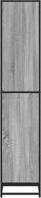 vidaXL - Boekenkast - 40x35x170,5 - cm - bewerkt - hout - grijs - sonoma - eikenkleur