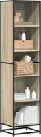 vidaXL - Boekenkast - 40x35x170,5 - cm - bewerkt - hout - sonoma - eikenkleurig