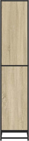 vidaXL - Boekenkast - 40x35x170,5 - cm - bewerkt - hout - sonoma - eikenkleurig
