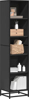 vidaXL - Boekenkast - 40x35x170,5 - cm - bewerkt - hout - zwart