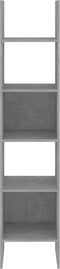 vidaXL - Boekenkast - 40x35x180 - cm - bewerkt - hout - betongrijs