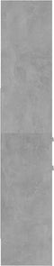 vidaXL - Boekenkast - 40x35x180 - cm - bewerkt - hout - betongrijs