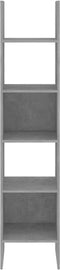 vidaXL - Boekenkast - 40x35x180 - cm - bewerkt - hout - betongrijs