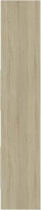 vidaXL - Boekenkast - 40x35x180 - cm - bewerkt - hout - sonoma - eikenkleurig