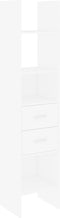 vidaXL - Boekenkast - 40x35x180 - cm - bewerkt - hout - wit