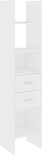 vidaXL - Boekenkast - 40x35x180 - cm - bewerkt - hout - wit