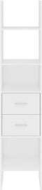 vidaXL - Boekenkast - 40x35x180 - cm - bewerkt - hout - wit