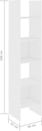 vidaXL - Boekenkast - 40x35x180 - cm - bewerkt - hout - wit