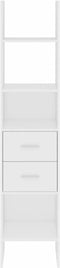 vidaXL - Boekenkast - 40x35x180 - cm - bewerkt - hout - wit