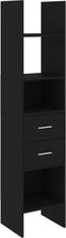 vidaXL - Boekenkast - 40x35x180 - cm - bewerkt - hout - zwart