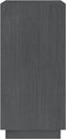 vidaXL - Boekenkast - 40x35x71 - cm - massief - grenenhout - grijs