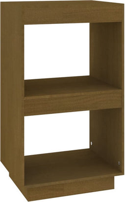 vidaXL - Boekenkast - 40x35x71 - cm - massief - grenenhout - honingbruin