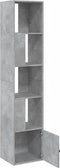 vidaXL - Boekenkast - 40x36x189 - cm - bewerkt - hout - betongrijs