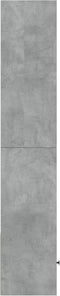 vidaXL - Boekenkast - 40x36x189 - cm - bewerkt - hout - betongrijs