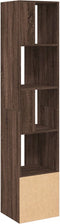 vidaXL - Boekenkast - 40x36x189 - cm - bewerkt - hout - bruin - eikenkleurig