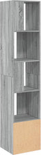 vidaXL - Boekenkast - 40x36x189 - cm - bewerkt - hout - grijs - sonoma - eikenkleurig