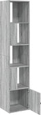 vidaXL - Boekenkast - 40x36x189 - cm - bewerkt - hout - grijs - sonoma - eikenkleurig