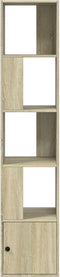 vidaXL - Boekenkast - 40x36x189 - cm - bewerkt - hout - sonoma - eikenkleurig