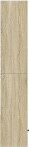 vidaXL - Boekenkast - 40x36x189 - cm - bewerkt - hout - sonoma - eikenkleurig