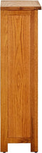 vidaXL - Boekenkast - 45x22,5x82 - cm - massief - eikenhout