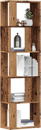 vidaXL - Boekenkast - 45x24x159 - cm - bewerkt - hout - oud - houtkleurig