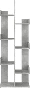 vidaXL - Boekenkast - 48x25,5x140 - cm - bewerkt - hout - betongrijs