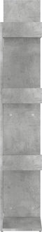 vidaXL - Boekenkast - 48x25,5x140 - cm - bewerkt - hout - betongrijs