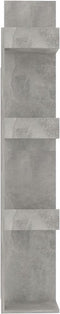 vidaXL - Boekenkast - 48x25,5x140 - cm - bewerkt - hout - betongrijs