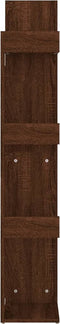 vidaXL - Boekenkast - 48x25,5x140 - cm - bewerkt - hout - bruin - eikenkleur