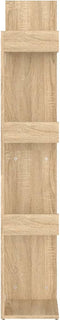 vidaXL - Boekenkast - 48x25,5x140 - cm - bewerkt - hout - sonoma - eikenkleurig
