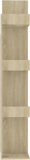 vidaXL - Boekenkast - 48x25,5x140 - cm - bewerkt - hout - sonoma - eikenkleurig