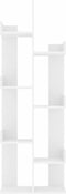 vidaXL - Boekenkast - 48x25,5x140 - cm - bewerkt - hout - wit