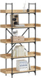 vidaXL - Boekenkast - 5-laags - 100x33x180,5 - cm - bewerkt - hout - sonoma - eiken