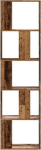 vidaXL - Boekenkast - 5-laags - 45x23,5x162,5 - cm - bewerkt - hout - oud - hout