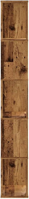vidaXL - Boekenkast - 5-laags - 45x23,5x162,5 - cm - bewerkt - hout - oud - hout