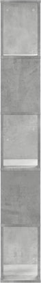 vidaXL - Boekenkast - 5-laags - 45x23,5x162,5 - cm - bewerkt - hout - betongrijs