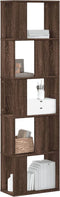 vidaXL - Boekenkast - 5-laags - 45x23,5x162,5 - cm - hout - bruin - eikenkleurig