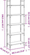 vidaXL - Boekenkast - 5-laags - 60,5x24x166,5 - cm - bewerkt - hout - sonoma - eiken