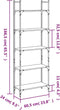 vidaXL - Boekenkast - 5-laags - 60,5x24x166,5 - cm - bewerkt - hout - grijs - sonoma
