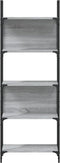 vidaXL - Boekenkast - 5-laags - 60,5x24x166,5 - cm - bewerkt - hout - grijs - sonoma